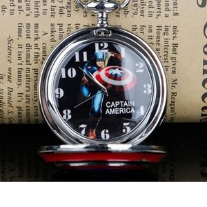 New Captain America Marvel Superhero pocket watch